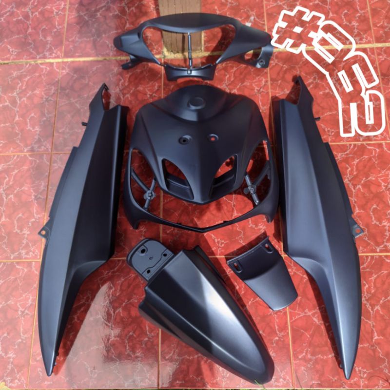 Fullset Body Motor Yamaha Mio Sporty & Mio Smile Hitam Doff