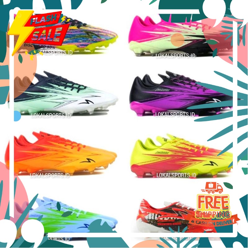 11.11 SALE JAM TANGAN KADO PACAR /Sepatu Bola Specs LIGHTSPEED 3 GA22 FG SE Garuda Attack  - Lightsp