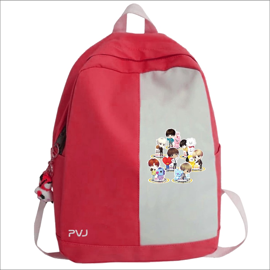 Tas Anak Perempuan Motif Karakter Bt21 Terbaru  Tas Anak Sekolah SD SMP