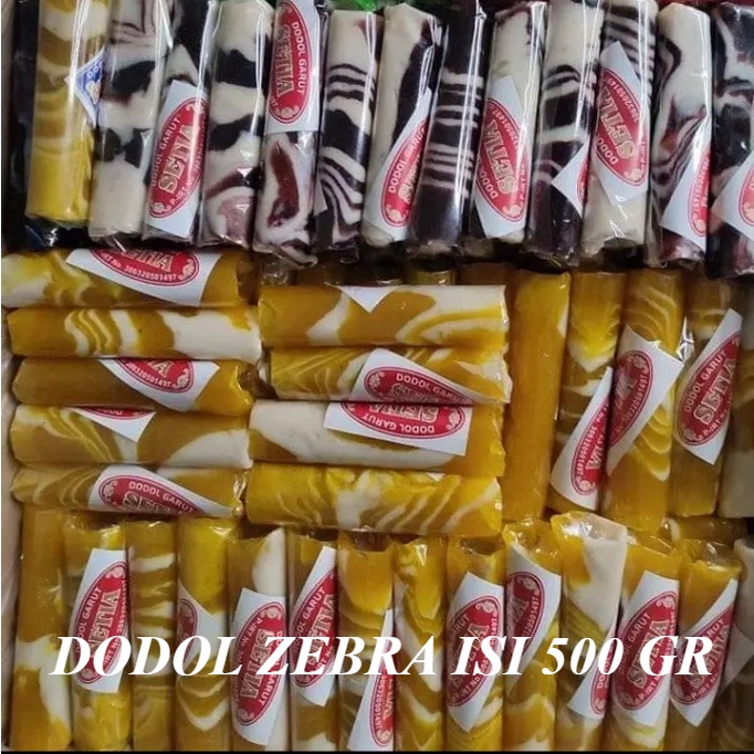 

DODOL ZEBRA WARNA WARNI ANEKA RASA TERBAIK 500gr DODOL GARUT VIRAL