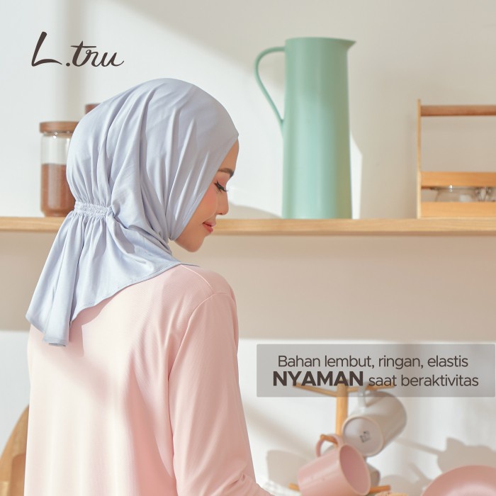 L.tru - Inner Hijab Kerut - Light Grey