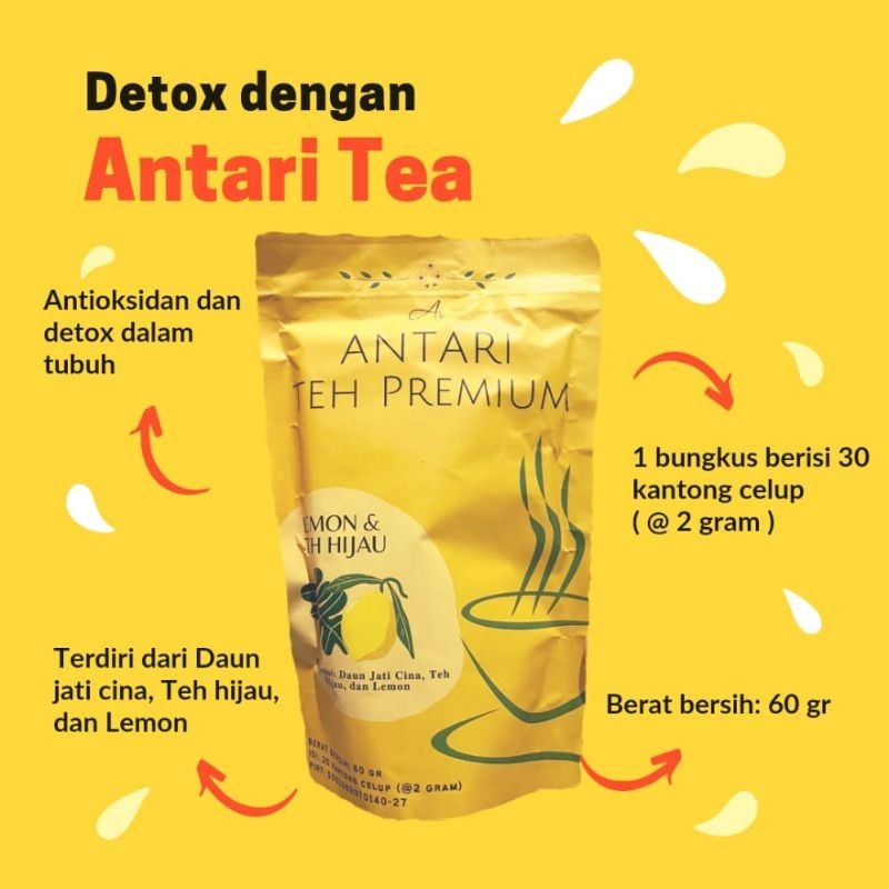 

Antari Premium Slimming Tea / Antari Teh Hijau Celup Rasa Lemon