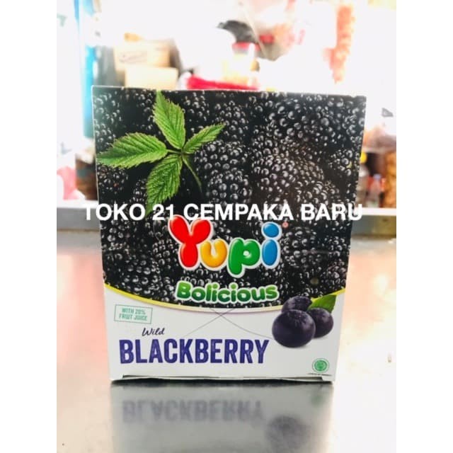 

Yupi Bolicious Rasa BLACKBERRY 1 box isi 24 pcs | Permen Yupi Murah