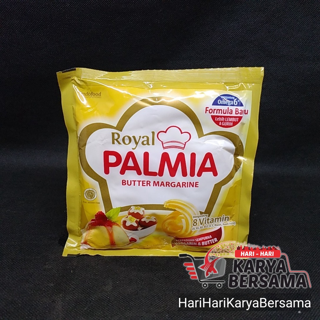 

INDOFOOD ROYAL PALMIA BUTTER MARGARINE SACHET 200GR