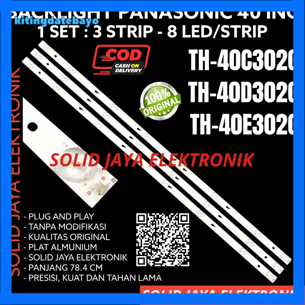 Backlight Tv Led Panasonic 40 Inc Th-40C302G Th-40D302G Th-40E302G Th40C302G Th40D302G Th40E302G Th