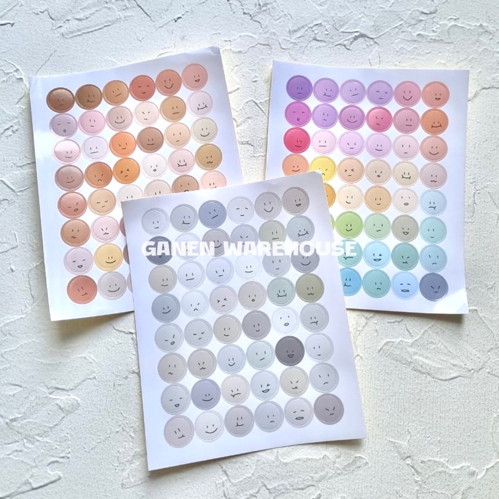 

[GW] Sticker Dot 1 Lembar Stiker Dekorasi Colorful Pastel