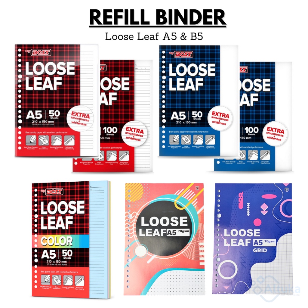 

Refill Binder A5 dan B5 Loose Leaf / Isi Binder A5 dan B5 Terlengkap