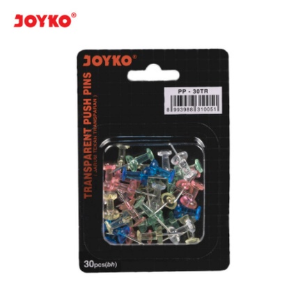 

JOYKO PUSH PIN PP-30TR ORIGINAL JARUM TEKAN PAKU PAYUNG KLIP CLIP DINDING PAPAN STEROFOAM UNTUK SEKOLAH KANTOR ATK MURAH HARGA GROSIR