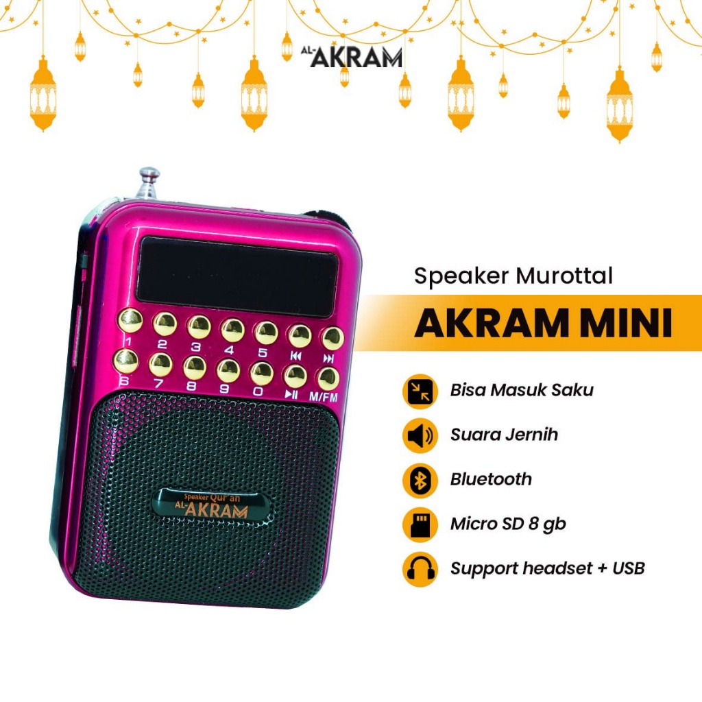 AL-AKRAM Speaker Murottal Qur'an Mini - Fanta