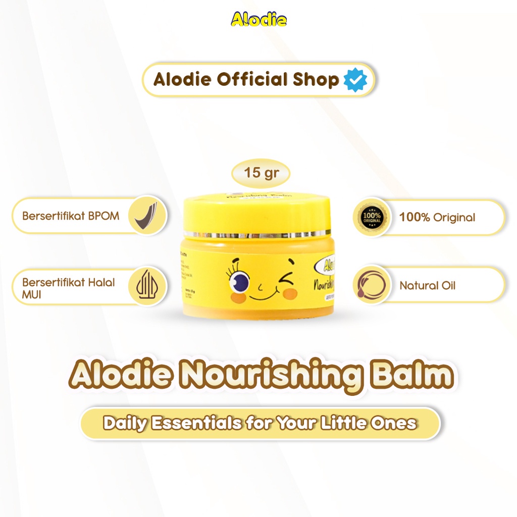 

COD Alodie Nourishing Balm | Skincare Bayi | Perawatan Baby | Mengatasi Segala Permasalahan Kulit Bayi