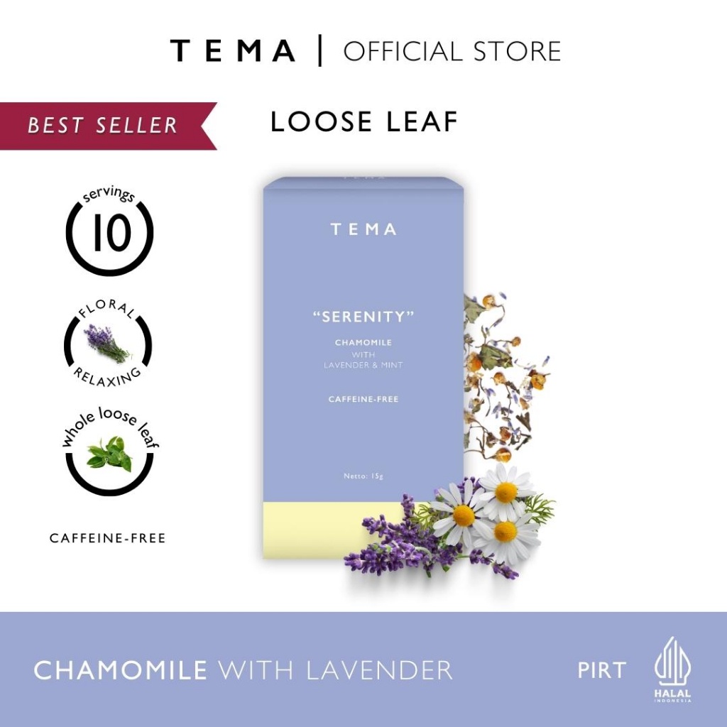 

COD TEMA Tea Loose Leaf - Serenity / Chamomile Lavender Tea
