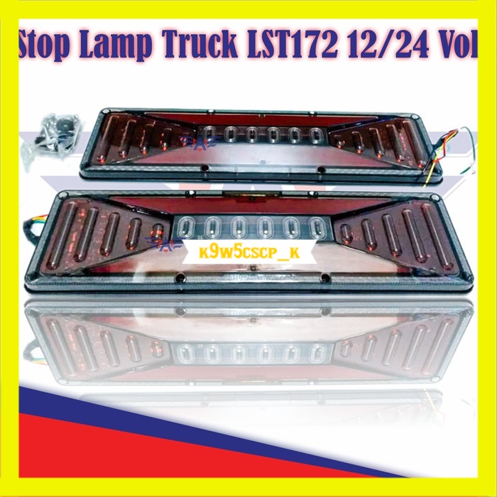 Lampu Variasi Stop Lamp Lampu Rem Truk LST172 12/24 Volt