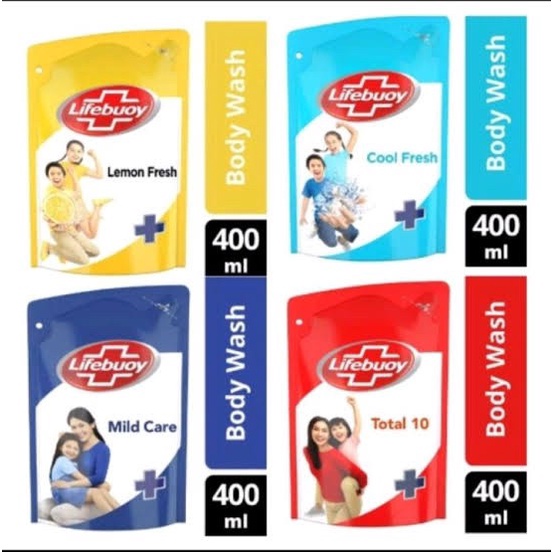 Lifebuoy Sabun Cair 400ML / Sabun Mandi Lifebuoy Reffil