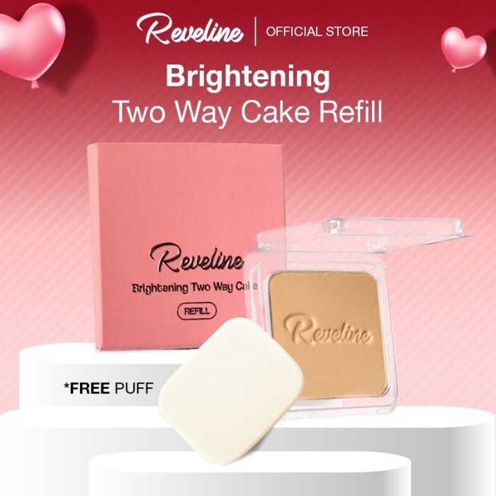 new Refill - REVELINE Brightening Two Way Cake with Puff - Refil NtralBeig