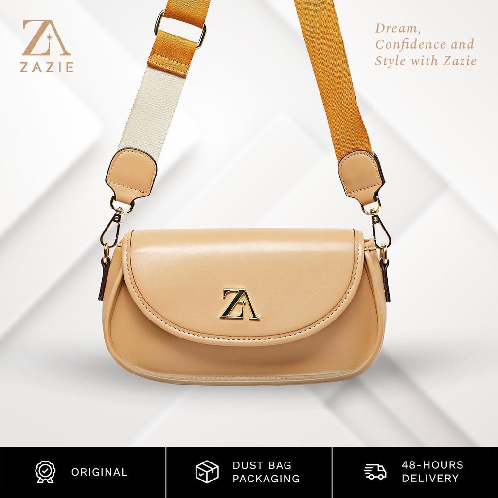 【ZAZIE】Sasha Bag - Tas Slempang Bahu - Fashion Wanita - PU Leather (12301)