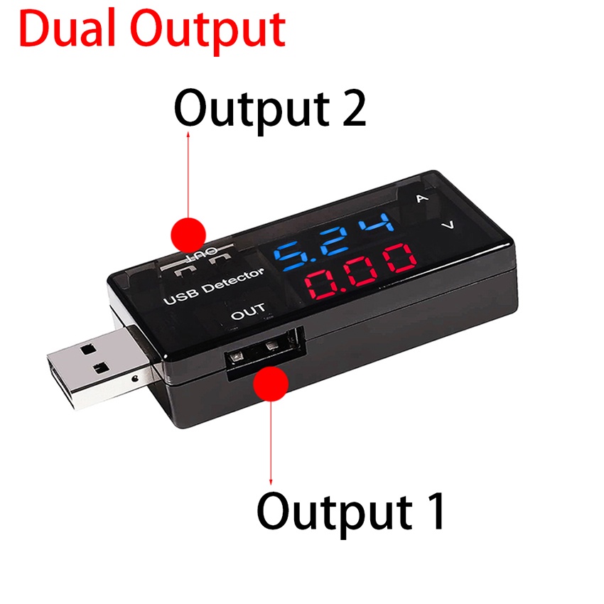 USB Voltage Tester Power Charger Detector