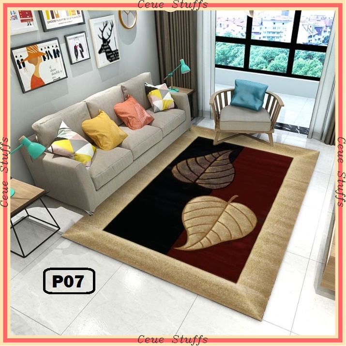 PROMO KARPET AESTHETIC MODEL TERBARU BIKIN CANTIK RUANGAN  karpet persegi modern 100x140cm/permadani