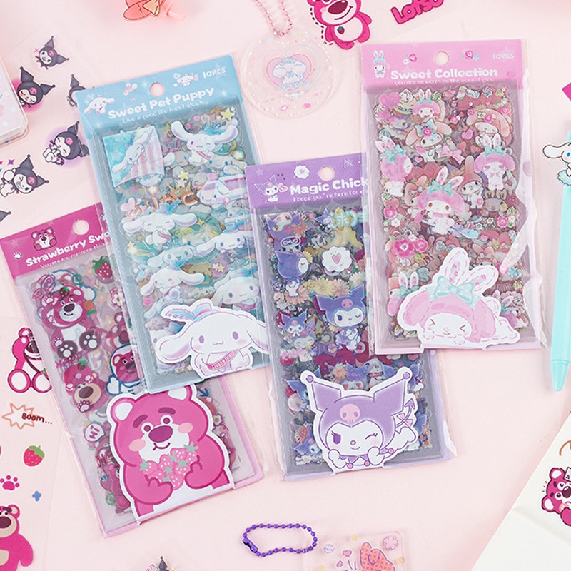 

Tahan air transparan Stiker PVC Sanrio Kartun Stiker kreatif anak-anak-G