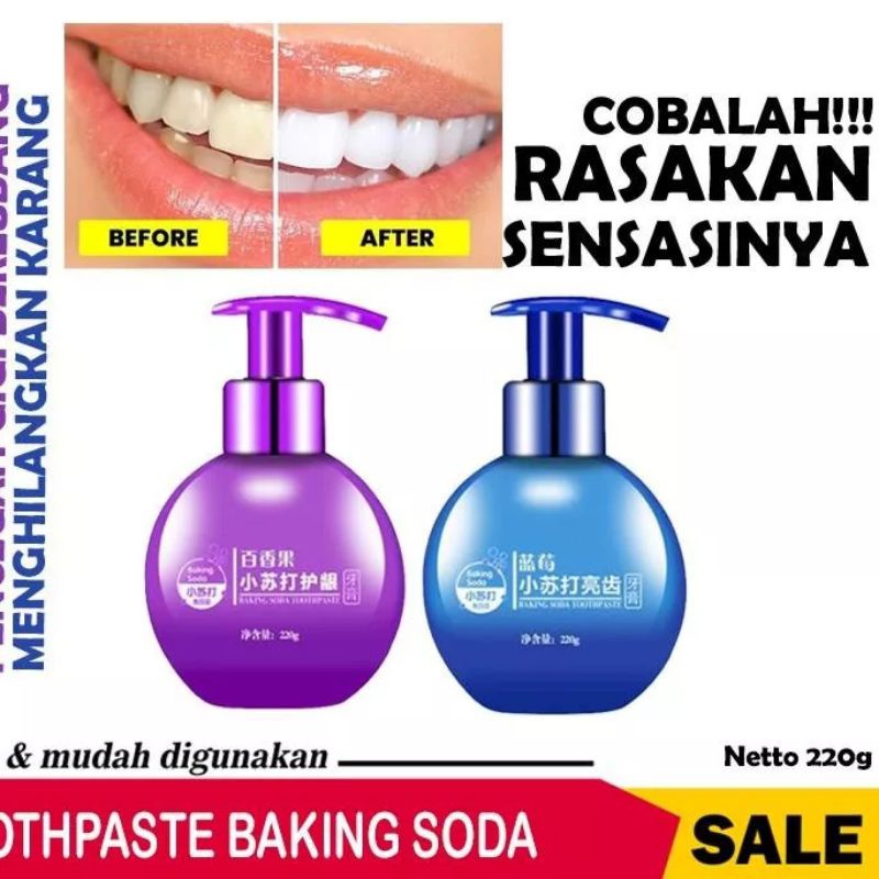 Pemutih Gigi Ajaib Permanen Floss Scalling ORI Pasta Gigi Baking Soda Viral Elegant (SEGEL)