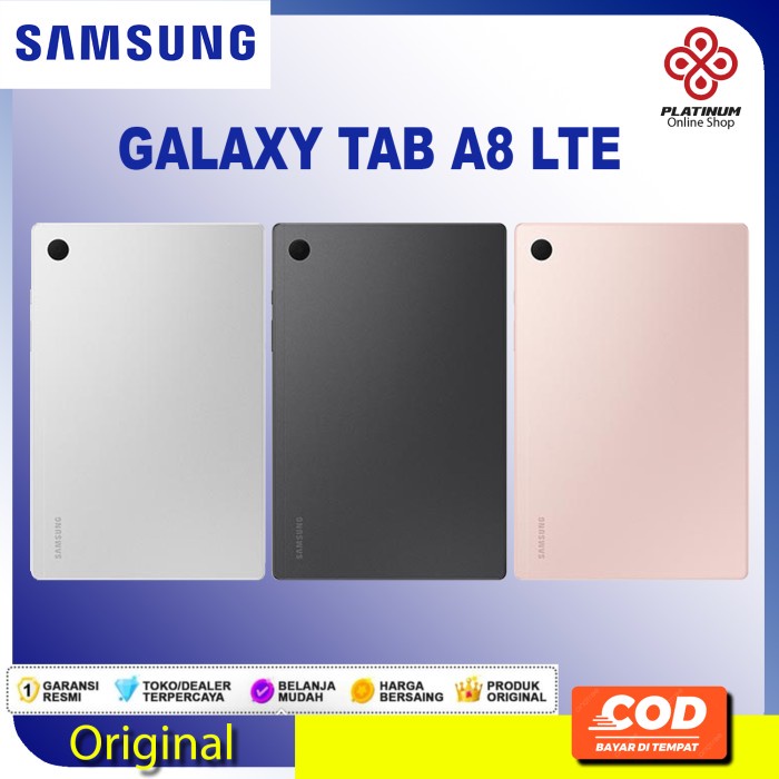 SAMSUNG GALAXY TAB A8 LTE (Garansi Resmi) - gray