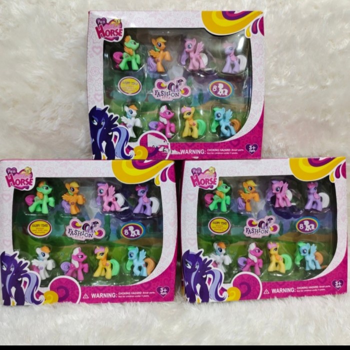 SN97 mainan boneka unicorn kecil - isi 8.