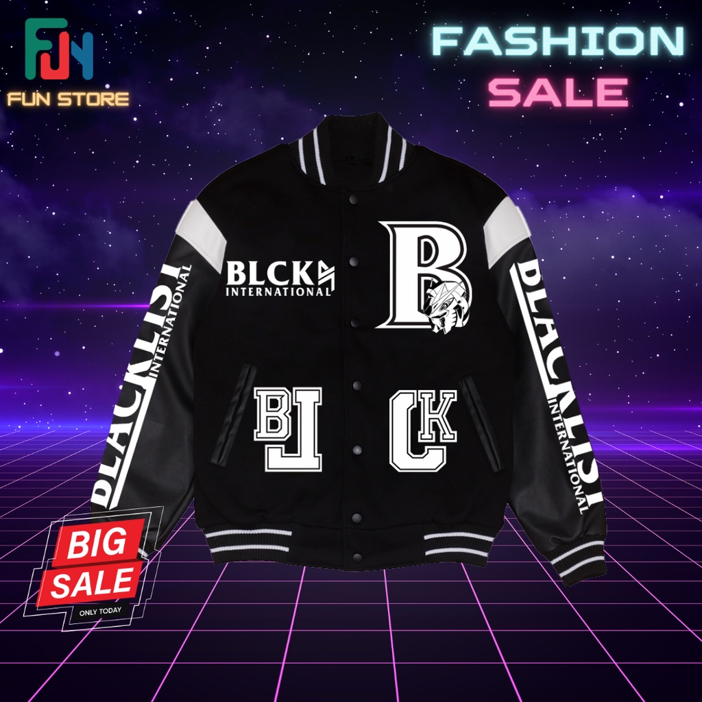 JACKET VARSITY BLACKLIST INTERNASIONAL RRQ Hoshi ONIC ALTEREGO ECHO BTR ONICTERBARU TAHUN 2023 - 202