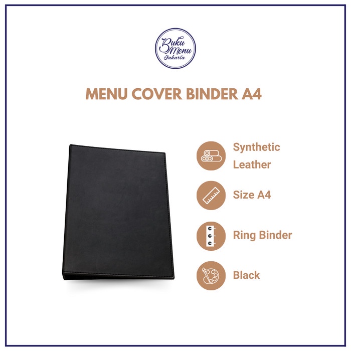 

Ready Buku Menu Restoran Kulit Binder A4 - Hitam & Coklat - Ready Stock - HITAM POLOS