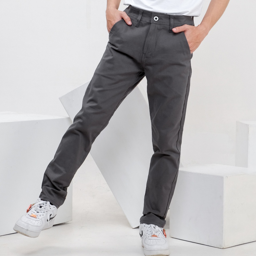 BAPIN Alpha Chino Long Pants - Grey Rabbit