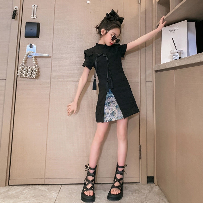 New personalized cheongsam fake two-piece dress for women