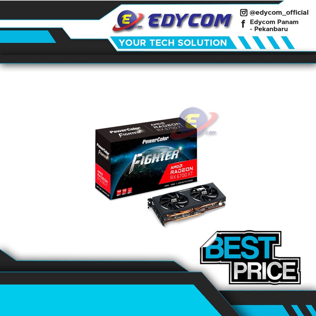POWERCOLOR RX 6700 XT FIGHTER 12GB GDDR6 DUAL FAN