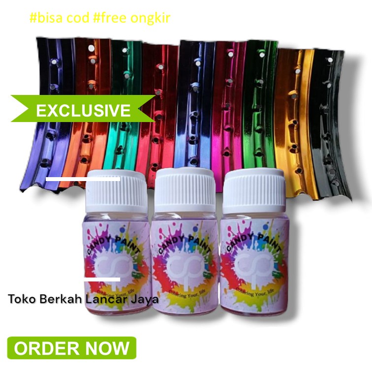

(OLES) 12,5 ML CANDY PAINT LEATHER DYE cat pewarna kulit dan vinyl permanen FireBird paint art craft