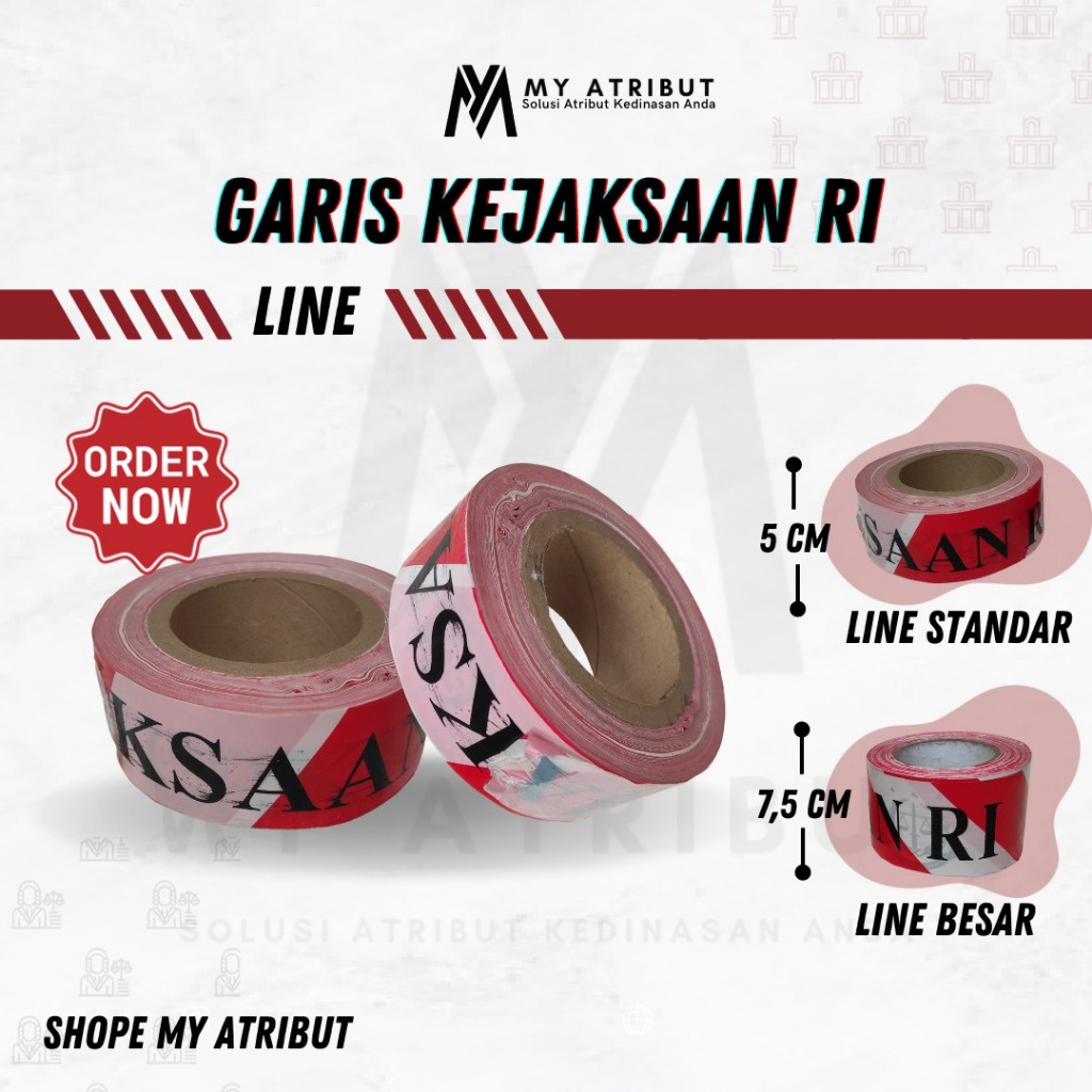 Garis Line Kejaksaan RI | Garis kejaksaan RI | atribut kejaksaan