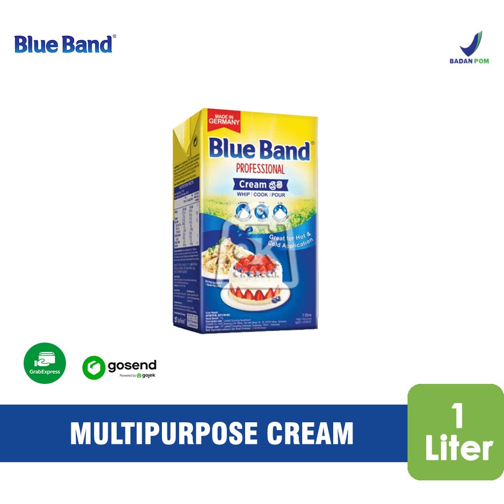 

Multipurpose Cream Blueband Professional / Whip Cooking Cream 1 Liter (KHUSUS INSTANT)