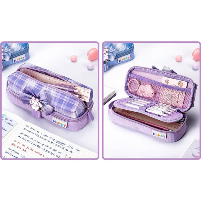 

Tempat pensil pita pencil case box kotak pensil pita lucu - Purple