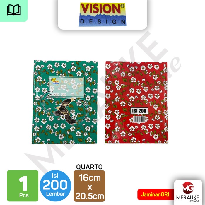 

Hard Cover VISION Quarto 200 Lembar