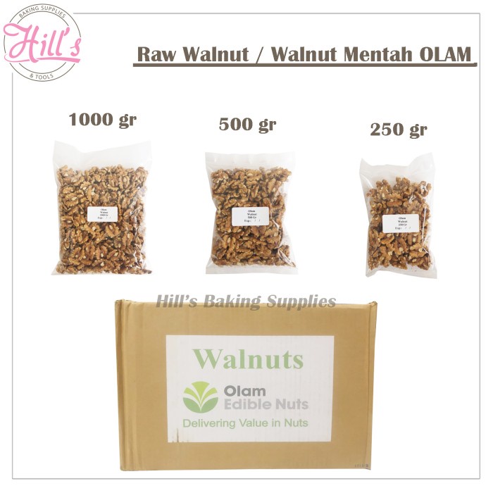 

SS9 - BEST SELLER - WALNUT MENTAH / RAW WALNUT / KACANG WALNUT 1kg 500gr 250gr / WALLNUT - 250gr