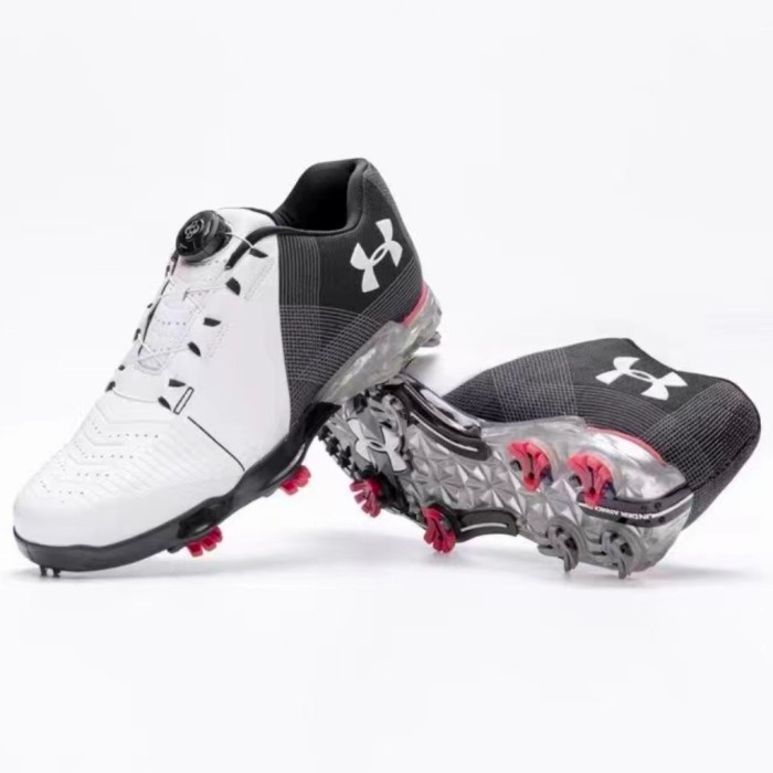 UA Golf BOA sepatu pria men golf shoes black white sepatu golf