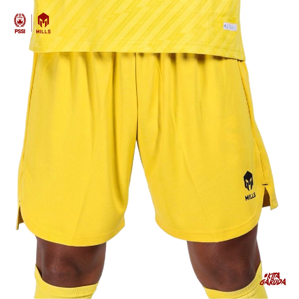 MILLS Celana Timnas Indonesia Football Short Away GK 3114INA Yellow