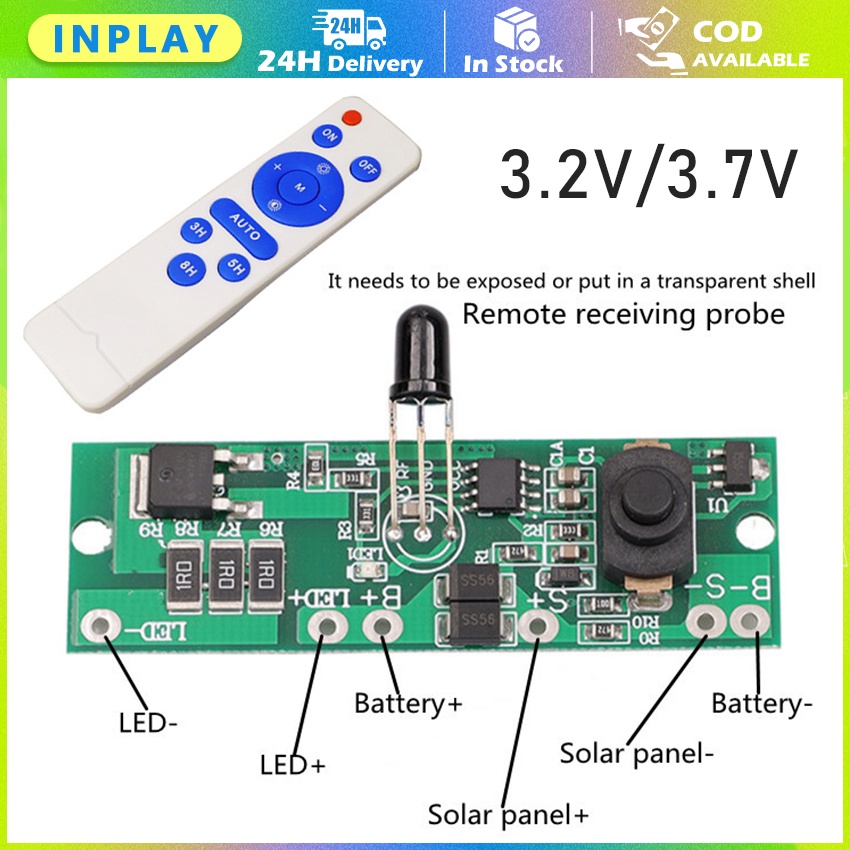 PCB led SMD 5730 remote 3.7v - 4.2v 18650 DIY lampu panel surya emergency