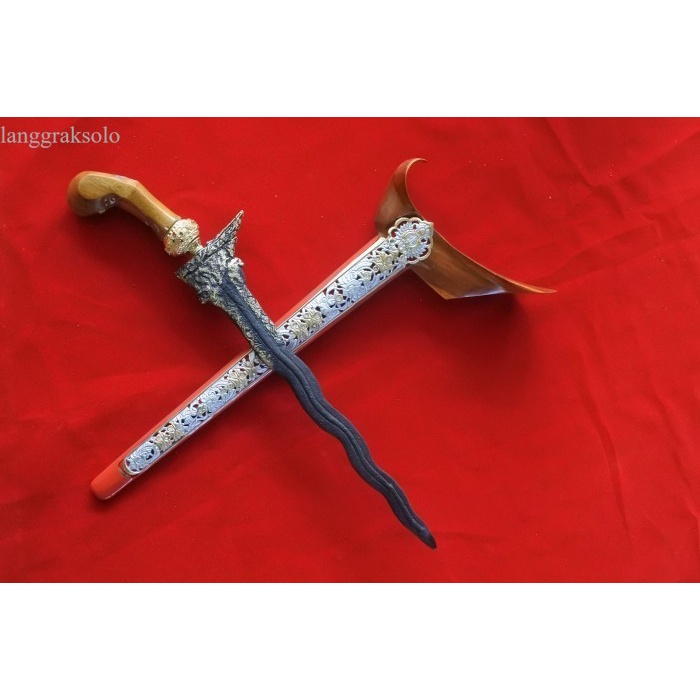 

keris naga penganten kinatah ladrang topeng KP - bilahan saja antik