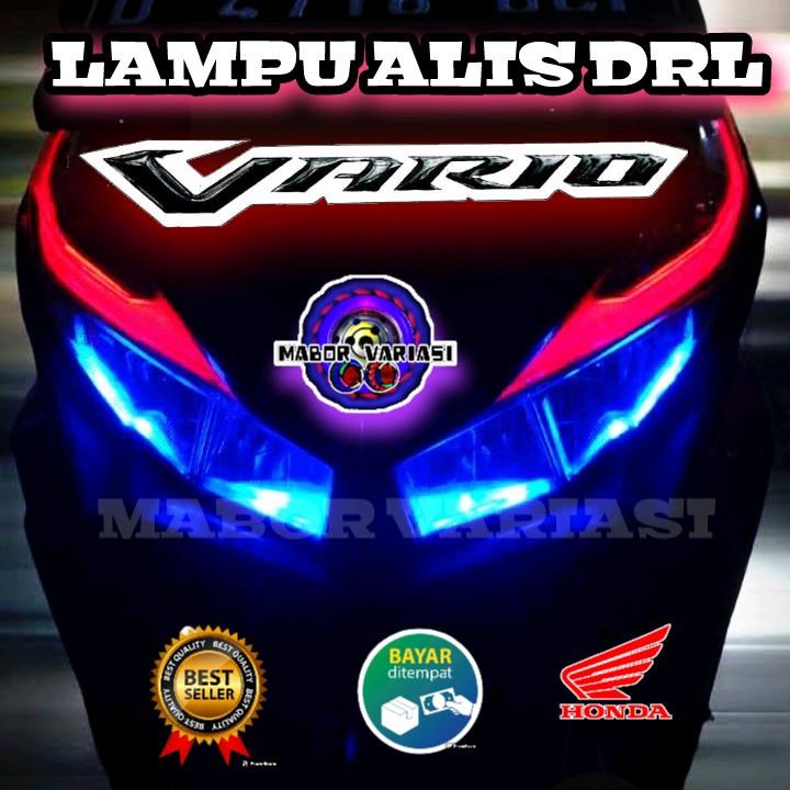 LAMPU ALIS HONDA VARIO 125 NO BINTIK 2PCS KANAN KIRI ATAS-2PCS KANAN KIRI BAWAH BONUS DEVIL EYES 4PC