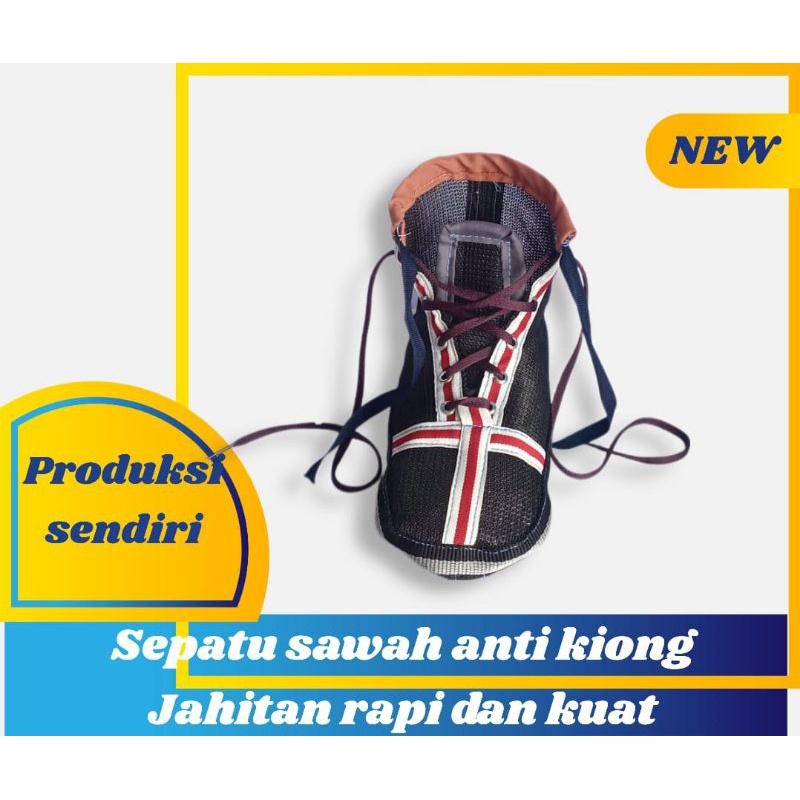 sepatu sawah anti kiong ANTI KEONG bahan wareng/waring/jaring