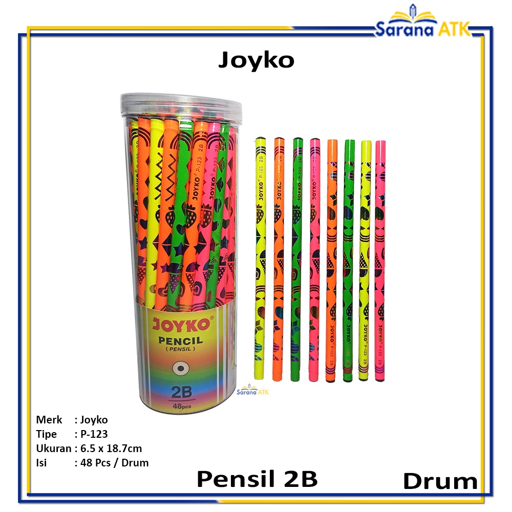 

Joyko - Pensil 2B P-123 Pensil Lulus Uji Komputer - Drum