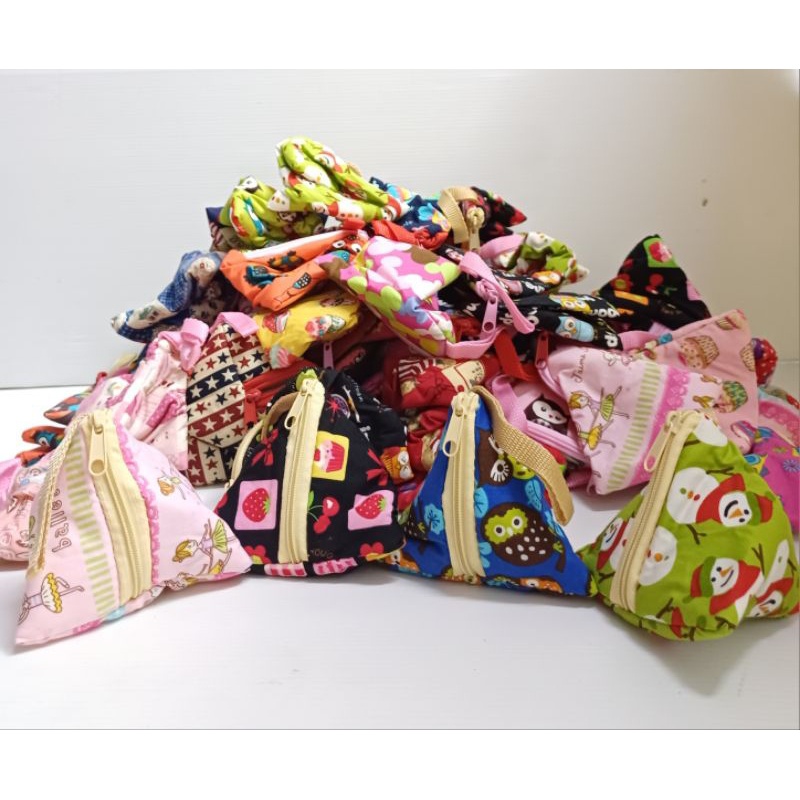 DOMPET COIN SEGITIGA//DOMPET KOIN MOTIF // DOMPET COIN THAILAND