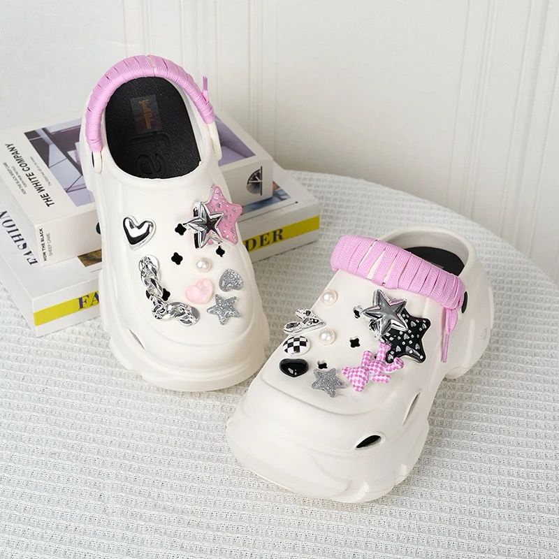 Sandal Clog Baim Wanita Terbaru Tinggi 8 Cm