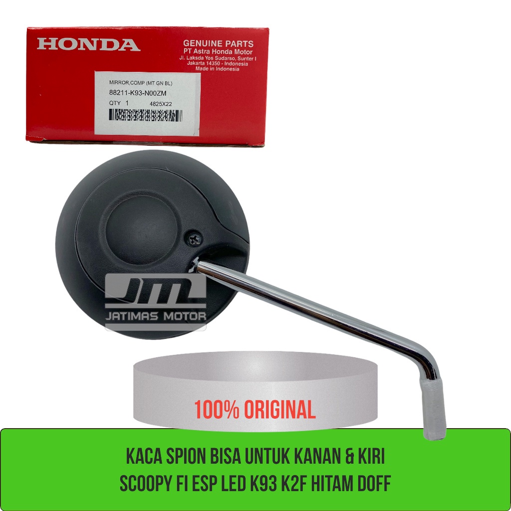 Spion kanan pnp kiri scoopy esp led K93 K2F hitam doff 88211-K93-N00ZM