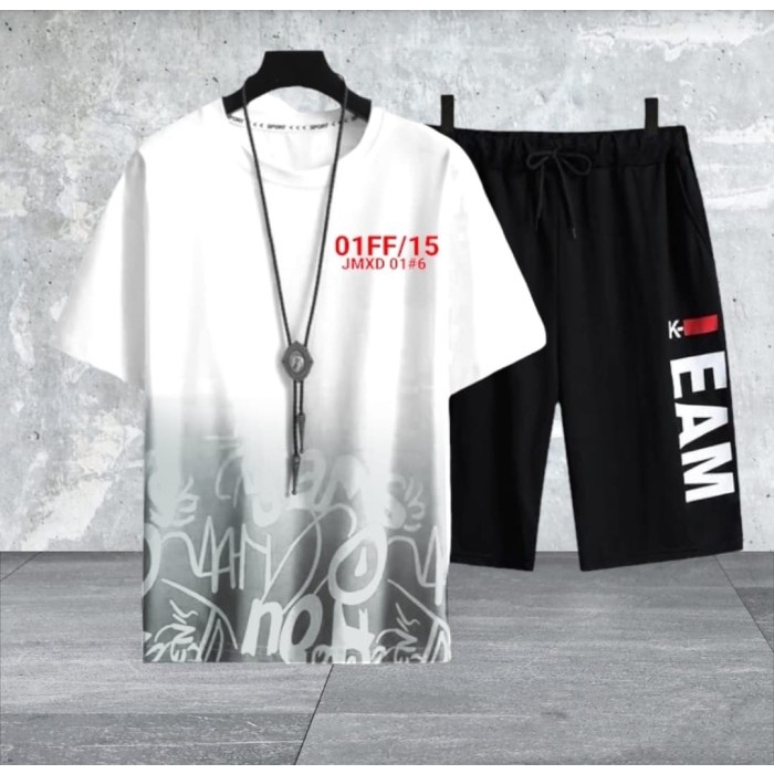 Baju Setelan Outfit Pria Kekinian 1 Set Lengkap Keren