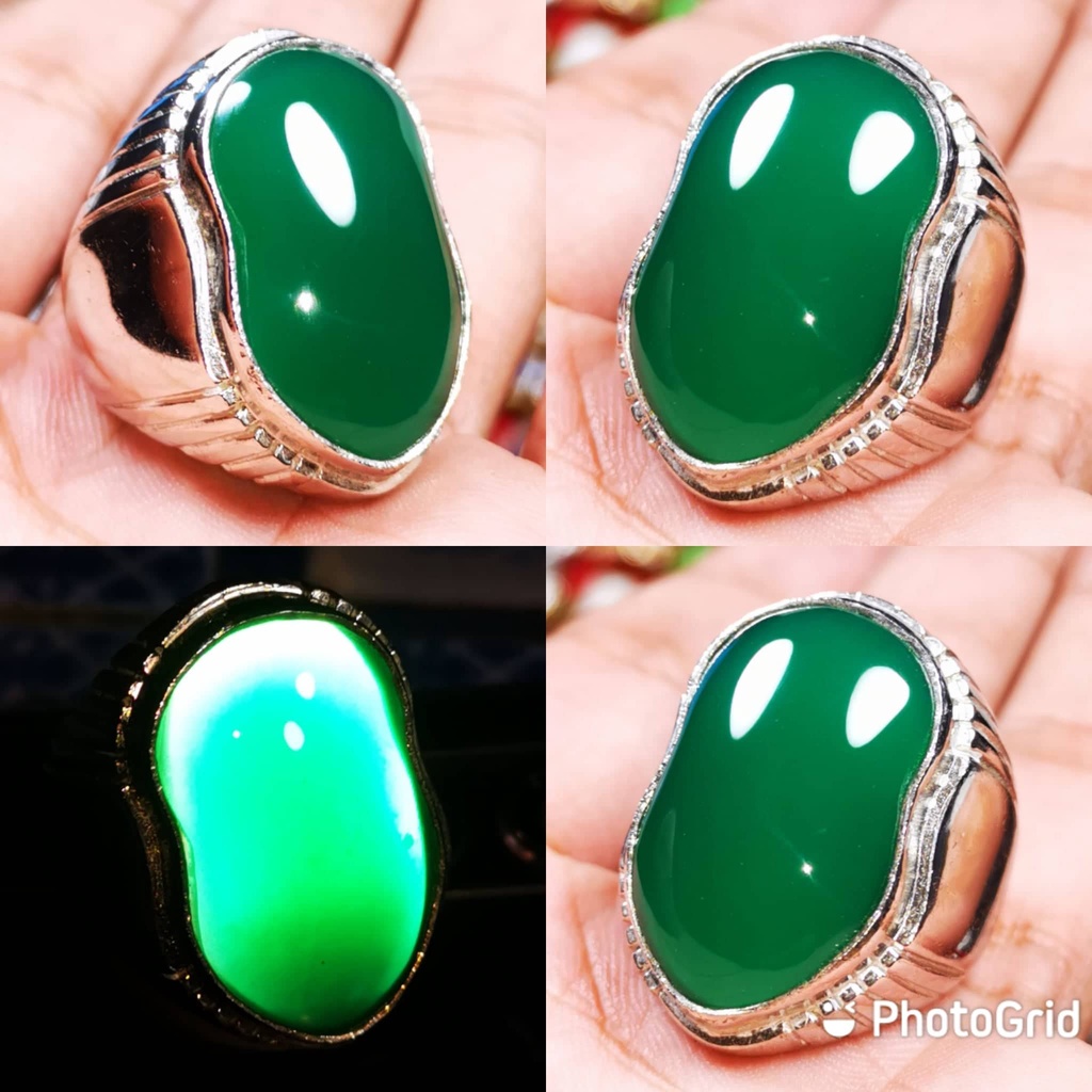Cincin Batu Akik Bacan Gulao Kristal ( BACIN ) Gulao Terompah