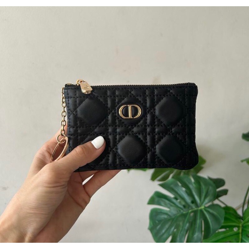 READY DOMPET DIOR CARO KULIT ASLI POUCH MINI WANITA IMPORT PREMIUM AAA QUALITY FREE BOX