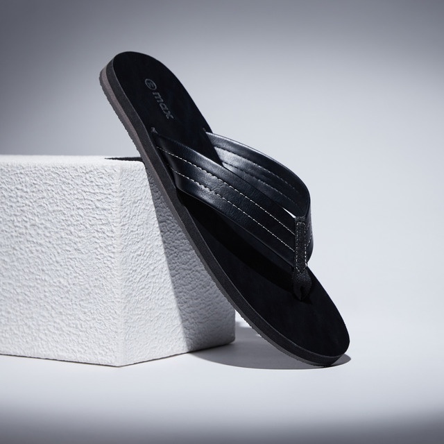 MAX FASHIONS SANDAL LAKI LAKI STITCH DETAIL SLIDE SANDALS MAX FASHIONS INDONESIA